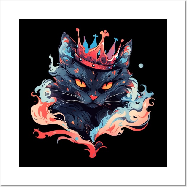 cat king Wall Art by piratesnow